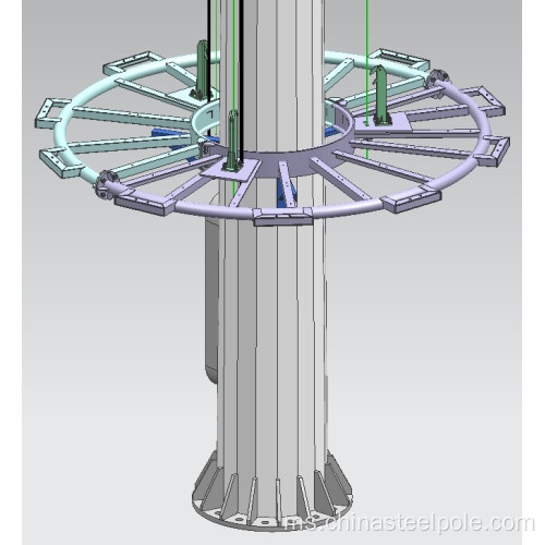 30m 35m tiang lampu tiang tinggi